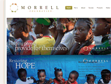 Tablet Screenshot of morrellfoundation.org